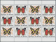 Burundi: 1984, Butterflies Complete Set Of 10 In Se-tenant Pairs In Blocks Of 12 (six Sets), Mint Ne - Autres & Non Classés