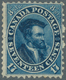 Canada: 1859, Jacques Cartier 17c. Deep Blue Unused With Large Part Original Gum (hinged), Fine And - Neufs