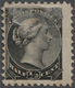 Canada: 1882, 1/2 C. Black With Set Off On Reverse, Unused Without Gum, Little Thin, Rare! - Ungebraucht