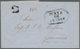 Chile: 1861 (13.7.), Stampless Folded Entire With Black Boxed Hs. 'PUNTA DEARENAS' And Ms. Taxe '25c - Chili