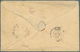 Chile: 1864, Stampless Folded Envelope Tied By Red Crown Mark "PAID AT VALPARAISO", Ms. "VIA PANAMA" - Chili