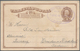 Costa Rica: 1913, 4 C. Stationery Card With Ship Cahet "HAMBURG-AMERICA-Posted On High Seas - S.S. P - Costa Rica