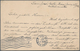 Costa Rica: 1913, 4 C. Stationery Card With Ship Cahet "HAMBURG-AMERICA-Posted On High Seas - S.S. P - Costa Rica
