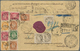 Dänisch-Westindien: 1899, 1 C. Green And Brown-red, 11 Single Stamps, 4 C. Brown And Blue (large Par - Danemark (Antilles)