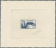 Fezzan: 1946, 10fr. Mosque And Fortress Of Mourzouk, Epreuve D'artiste In Blue On White Paper, With - Briefe U. Dokumente