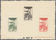 Delcampe - Fezzan: 1951, Definitives "Agriculture", Complete Set, Four Epreuve Collective (one Piece Slightly C - Covers & Documents