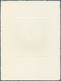 Fezzan: 1951, Charity Issue, 25fr. + 5fr. As Epreuve D'artiste In Slate, With Signature Munier. Maur - Briefe U. Dokumente