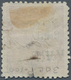 Fiji-Inseln: 1875, "2d./VR" Double Overprint On 12c. On 6c. Carmine-rose, Fiscally Used And Oblit. B - Fidji (...-1970)