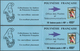 Französisch-Polynesien: 1993, FRENCH POLYNESIA: Fisherman 46fr. Both Sizes In Complete Booklets With - Ungebraucht