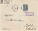 Jungferninseln / Virgin Islands: 1912 Registered Cover From Tortola To Germany Via St. Thomas, Danis - Iles Vièrges Britanniques