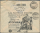 Kolumbien: 1929, Advertisement Stationery Envelope "Atophan" (Schering) 4 C. Violet Blue Uprated 4 C - Colombie