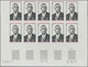 Komoren: 1971, One Year Death Of Charles De Gaulle Set Of Two In IMPERFORATE Blocks Of Ten From Lowe - Comores (1975-...)