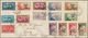 Madagaskar: 1943, FRANCE LIBRE Overprints, Lot Of Five Philatelic Covers From "TANANARIVE" Bearing 5 - Madagascar (1960-...)