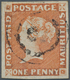 Mauritius: 1848-59 QV 1d. Orange-vermilion, EARLIEST IMPRESSION, Used And Cancelled By Double-ring N - Maurice (...-1967)