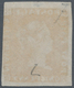 Mauritius: 1848-59 QV 1d. Vermilion, EARLY IMPRESSION, Sheet Pos. 7, Used And Cancelled By 'target' - Maurice (...-1967)