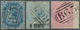 Mauritius: 1863/1879. A Small Selection Of "USED IN RODRIGUES" Including SG 62,4d Rose, SG 85, 8c On - Maurice (...-1967)