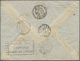 Mittelkongo: 1937, 50 C Black-violet And 2 X 1 Fr Red, Mixed Franking On Airmail Cover From BONGOR/T - Sonstige & Ohne Zuordnung