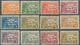 Neuguinea: 1925/1927, Native Village (bush Huts) Complete Set Incl. Two Shades Of 6d. Mint Hinged, S - Papua New Guinea