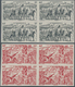 Neukaledonien: 1946, "DU CHAD A RHIN", Complete Set In Imperforate Blocks Of Four, Unmounted Mint. M - Neufs