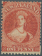 Neuseeland: 1865, QV Chalon Head 1d. Carmine-vermilion Perf. 12½ With Wmk. Large Star, Mint Hinged W - Autres & Non Classés