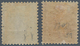 Neuseeland: 1878 QV 2s. Deep Rose And 5s. Grey, Both Mint With Hinge Marks And Part Original Gum, Th - Sonstige & Ohne Zuordnung