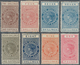 Neuseeland - Stempelmarken: 1882-1930 Postal Fiscal Stamps: Group Of Eight Queen Victoria Stamps Min - Fiscaux-postaux