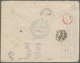 Puerto Rico: 1881. Envelope To France With 'Consulate De France A Puerto Rico' Cachet In Blue On Fro - Puerto Rico