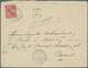 Reunion: 1891, 75 C. Red, 'Allegorie" Overprinted "REUNION" On Front Of A Registered Cover, Extraord - Neufs