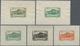 Reunion: 1933/1938, Definitives "Tourism", Design "Piton D'Anchain", Group Of Eight Single Die Proof - Neufs