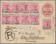 Seychellen: 1896, 8 C Carmine Pse, Uprated With 4 C Carmine/green And 8 X 3 Cents On 4 C Carmine/gre - Seychelles (...-1976)