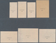 Sudan: 1921/1935: Six Proofs/essays Of 1935 General Gordon Issue Plus The Complete Set Issued (9 Val - Sudan (1954-...)