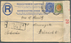 Südafrika - Ganzsachen: 1919/1936, Group Of 3 Stationeries: 4 D Blue KGV Registered Pse, Uprated Wit - Autres & Non Classés