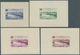 Togo: 1942/1944, Definitives "Views Of Togo", Design "Mono Harbour", Group Of Eight Single Die Proof - Other & Unclassified