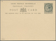 Trinidad Und Tobago: 1879, Stationery Card Very Rare PROOF Victoria 1 1/2 D In Black Instead Of Red- - Trinité & Tobago (1962-...)