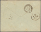 Tunesien: 1883. Envelope Addressed To Italy Bearing France 'Type Sage' Yvert 92, 25c Yellow Tied By - Briefe U. Dokumente