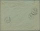 Tunesien: 1893, 3 X 15 C Blue, Multiple Franking On Cover, Sent Via Transit TUNIS, 30 JUIL.93, To Pa - Briefe U. Dokumente