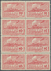 Uruguay: 1939/1944, Airmails ‚airplane Over Bullock Carriage‘ Complete Set Of 13 In Blocks Of Eight, - Uruguay