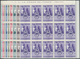 Venezuela: 1953, Coat Of Arms 'FALCON‘ Airmail Stamps Complete Set Of Nine In Blocks Of 15, Mint Nev - Venezuela