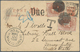 Vereinigte Staaten Von Amerika - Portomarken: 1879, Great Britain 1/2 D Rose QV Private Psc Sent Und - Taxe Sur Le Port