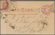 Vereinigte Staaten Von Amerika - Portomarken: 1879, Great Britain 1/2 D Rose QV Private Psc Sent Und - Taxe Sur Le Port