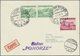 Ballonpost: 1937, 30.V., Poland, Balloon "Pomorze", Card With Black Postmark And Arrival Mark, Only - Fesselballons