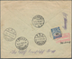 Flugpost Deutschland: 1933 Eingeschriebener Flugpostbrief Von Mondorf, Luxemburg Via Berlin Nach Dan - Poste Aérienne & Zeppelin