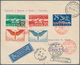 Flugpost Europa: 1933, Bunt Frankierter Brief Zum ""SWISSAIR Mittelmeerflug" Von Zürich über Rom Nac - Sonstige - Europa