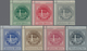Deutsche Schiffspost - Seepostmarken: 1916, Ozeanreederei, 5 M Bis 75 M, 7 Verschiedene Werte, Einhe - Autres & Non Classés