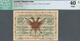 Albania / Albanien: 1/2 Franc 01.03.1917 P. S141, Printer AA Vangheli, S/N #A01624 With Center Fold, - Albania