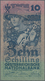 Austria / Österreich: 10 Schilling 1927 P. 94, Exceptional Condition For This Type Of Note With Very - Austria