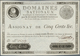 France / Frankreich: Domaines Nationaux 500 Livres 1790 Assignat, Extremely Rare And High Denomoinat - 1955-1959 Sobrecargados (Nouveau Francs)