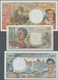 French Oceania / Französisch Ozeanien: Set Of 8 Banknotes Containing Tahiti (Papeete) 20 Francs ND(1 - Non Classificati