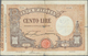 Delcampe - Italy / Italien: Set Of 3 Notes 100 Lire 1905/19/20, All Notes Used With Folds, Light Stain, Two Of - Altri & Non Classificati