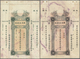 Macau / Macao: Set Of 5x 10 And 4x 50 Dollars 1934 Circulating Cheque Issue P. S92, All With Counter - Macao